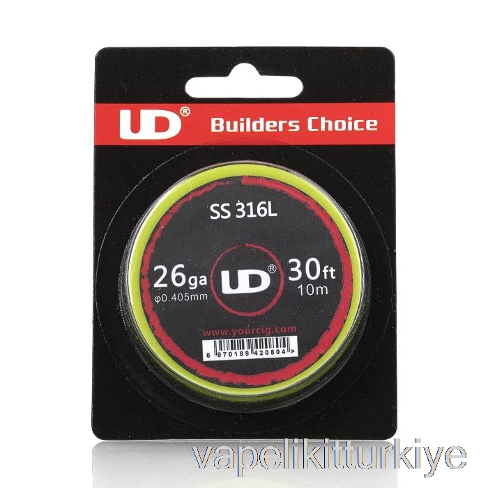 Vape Türkiye Ud Youde Direnç Teli 26 Ga - Ss316 Paslanmaz çelik